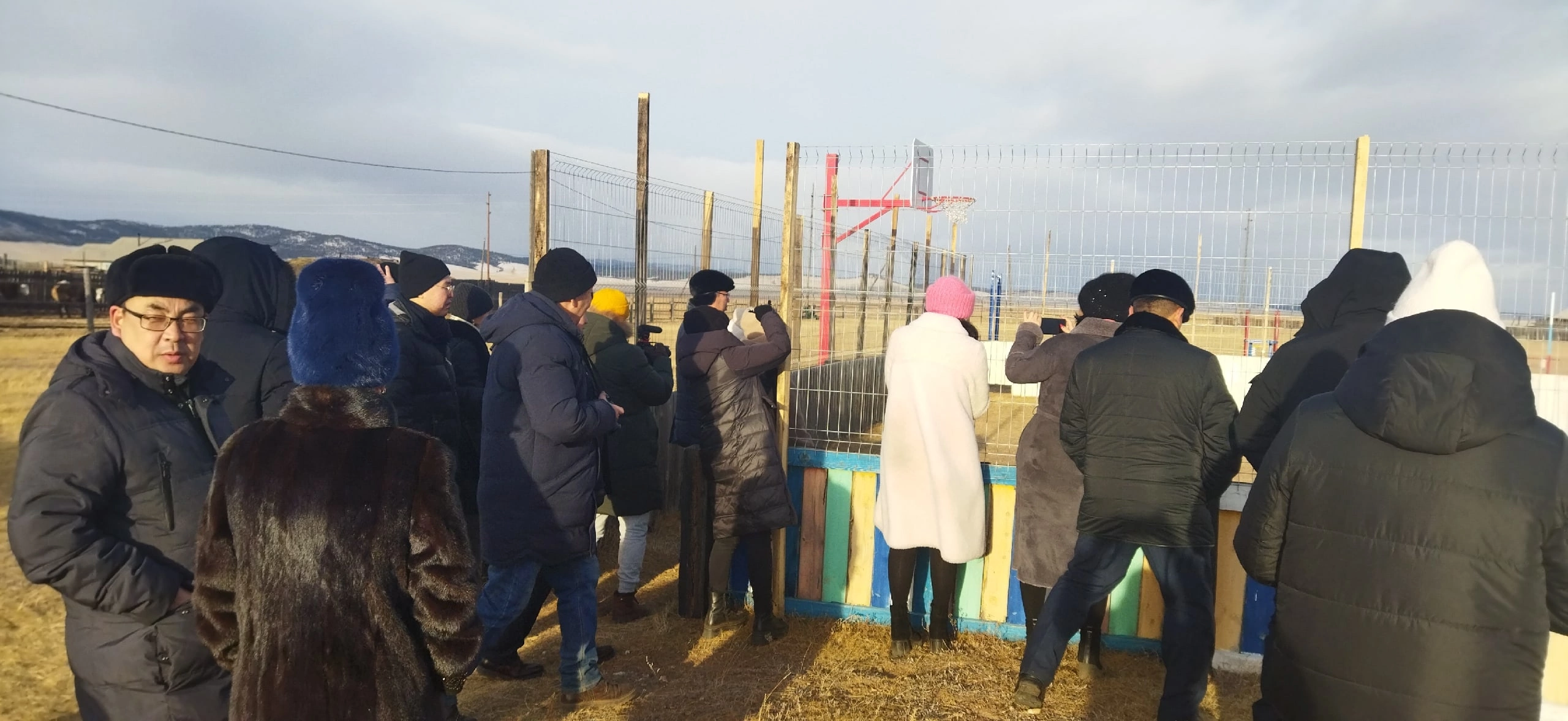 Глава Бурятии на спортивной площадке МБОУ &amp;quot;Георгиевская СОШ&amp;quot;.